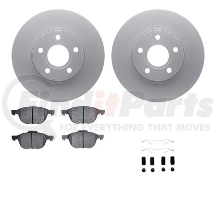 Dynamic Friction Company 4612-54017 Geospec Rotors with 5000 Euro Ceramic Brake Pads includes Hardware