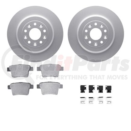 Dynamic Friction Company 4612-54021 Geospec Rotors with 5000 Euro Ceramic Brake Pads includes Hardware