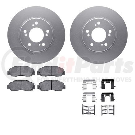 Dynamic Friction Company 4612-58000 Geospec Rotors with 5000 Euro Ceramic Brake Pads includes Hardware