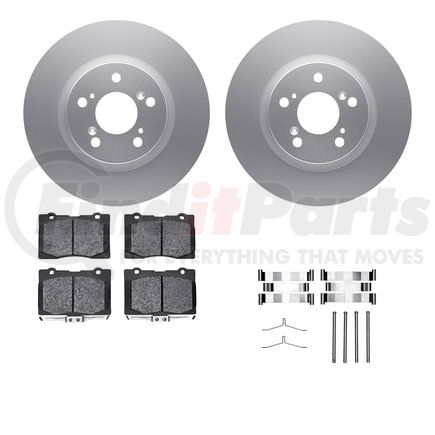 Dynamic Friction Company 4612-58004 Geospec Rotors with 5000 Euro Ceramic Brake Pads includes Hardware