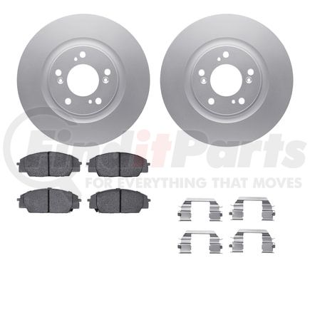 Dynamic Friction Company 4612-59000 Geospec Rotors with 5000 Euro Ceramic Brake Pads includes Hardware