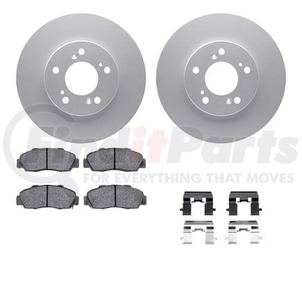 Dynamic Friction Company 4612-59001 Geospec Rotors with 5000 Euro Ceramic Brake Pads includes Hardware