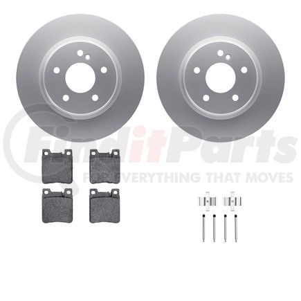 Dynamic Friction Company 4612-63023 Geospec Rotors with 5000 Euro Ceramic Brake Pads includes Hardware