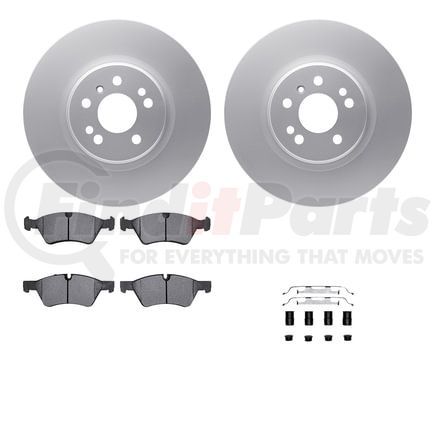 Dynamic Friction Company 4612-63072 Geospec Rotors with 5000 Euro Ceramic Brake Pads includes Hardware