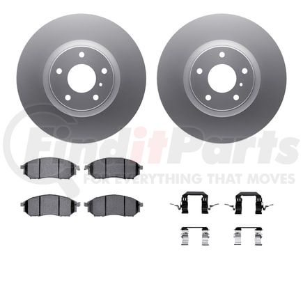 Dynamic Friction Company 4612-67002 Geospec Rotors with 5000 Euro Ceramic Brake Pads includes Hardware