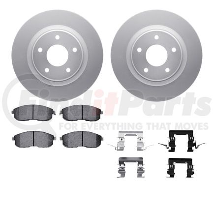 Dynamic Friction Company 4612-67005 Geospec Rotors with 5000 Euro Ceramic Brake Pads includes Hardware