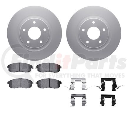 Dynamic Friction Company 4612-67013 Geospec Rotors with 5000 Euro Ceramic Brake Pads includes Hardware