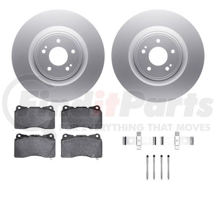 Dynamic Friction Company 4612-72003 Geospec Rotors with 5000 Euro Ceramic Brake Pads includes Hardware