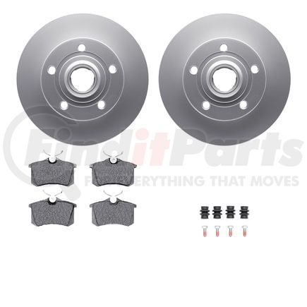 Dynamic Friction Company 4612-73001 Geospec Rotors with 5000 Euro Ceramic Brake Pads includes Hardware