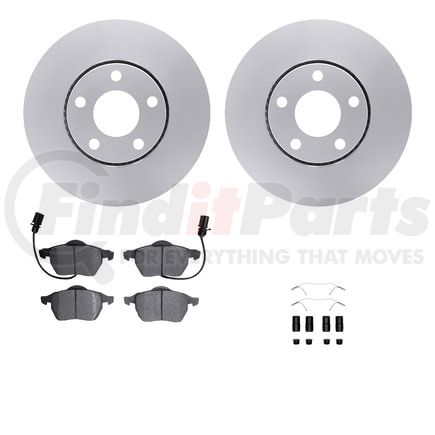 Dynamic Friction Company 4612-73023 Geospec Rotors with 5000 Euro Ceramic Brake Pads includes Hardware