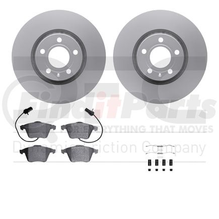 Dynamic Friction Company 4612-73029 Geospec Rotors with 5000 Euro Ceramic Brake Pads includes Hardware