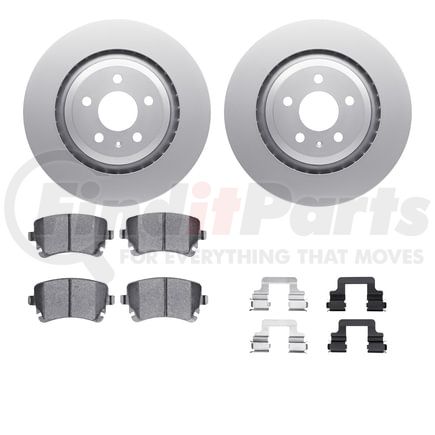 Dynamic Friction Company 4612-73030 Geospec Rotors with 5000 Euro Ceramic Brake Pads includes Hardware