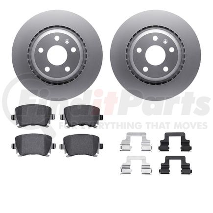 Dynamic Friction Company 4612-73034 Geospec Rotors with 5000 Euro Ceramic Brake Pads includes Hardware