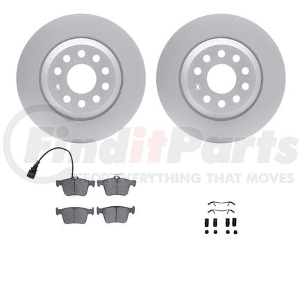 Dynamic Friction Company 4612-73053 Geospec Rotors with 5000 Euro Ceramic Brake Pads includes Hardware