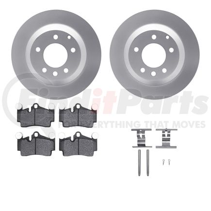 Dynamic Friction Company 4612-74030 Geospec Rotors with 5000 Euro Ceramic Brake Pads includes Hardware