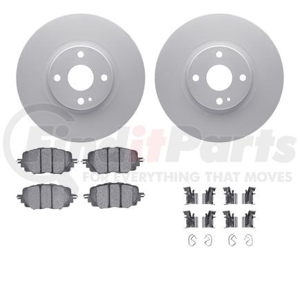 Dynamic Friction Company 4612-80008 Geospec Rotors with 5000 Euro Ceramic Brake Pads includes Hardware