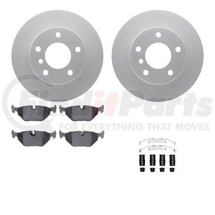 Dynamic Friction Company 4612-31030 Geospec Rotors with 5000 Euro Ceramic Brake Pads includes Hardware