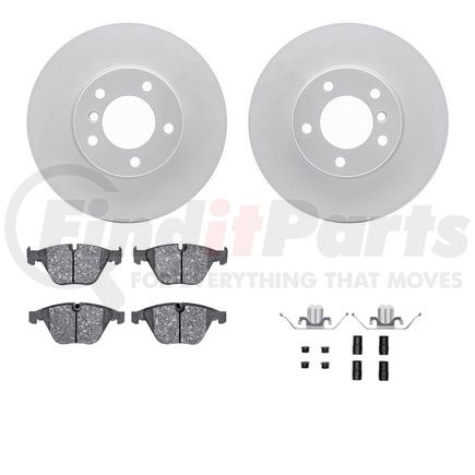 Dynamic Friction Company 4612-31051 Geospec Rotors with 5000 Euro Ceramic Brake Pads includes Hardware