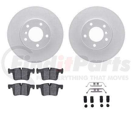 Dynamic Friction Company 4612-31052 Geospec Rotors with 5000 Euro Ceramic Brake Pads includes Hardware