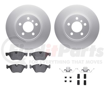 Dynamic Friction Company 4612-31060 Geospec Rotors with 5000 Euro Ceramic Brake Pads includes Hardware