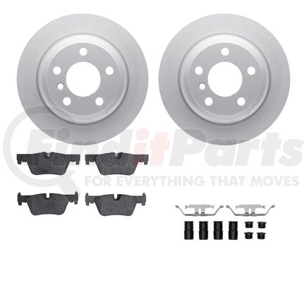 Dynamic Friction Company 4612-31073 Geospec Rotors with 5000 Euro Ceramic Brake Pads includes Hardware