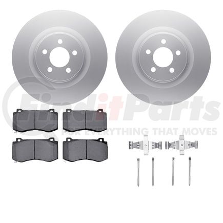 Dynamic Friction Company 4612-39000 Geospec Rotors with 5000 Euro Ceramic Brake Pads includes Hardware