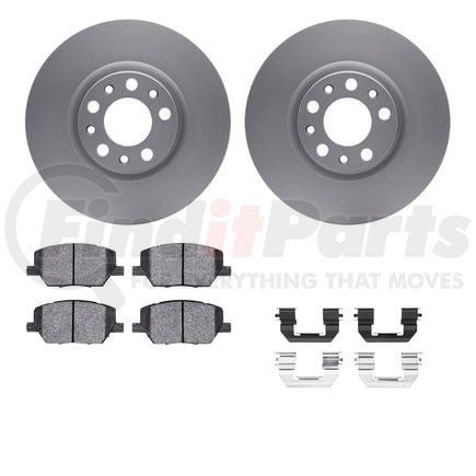 Dynamic Friction Company 4612-39002 Geospec Rotors with 5000 Euro Ceramic Brake Pads includes Hardware