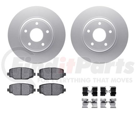 Dynamic Friction Company 4612-40004 Geospec Rotors with 5000 Euro Ceramic Brake Pads includes Hardware