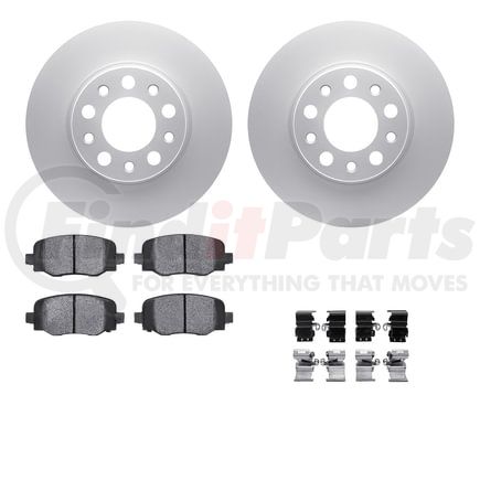 Dynamic Friction Company 4612-42008 Geospec Rotors with 5000 Euro Ceramic Brake Pads includes Hardware