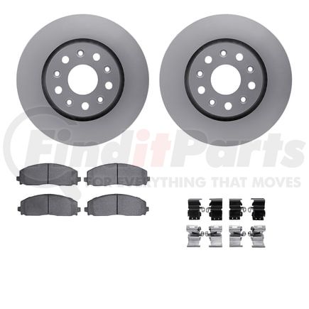 Dynamic Friction Company 4612-42013 Geospec Rotors with 5000 Euro Ceramic Brake Pads includes Hardware