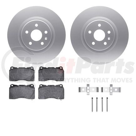 Dynamic Friction Company 4612-45006 Geospec Rotors with 5000 Euro Ceramic Brake Pads includes Hardware