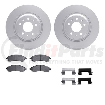 Dynamic Friction Company 4612-46002 Geospec Rotors with 5000 Euro Ceramic Brake Pads includes Hardware
