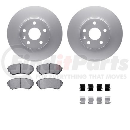 Dynamic Friction Company 4612-46009 Geospec Rotors with 5000 Euro Ceramic Brake Pads includes Hardware