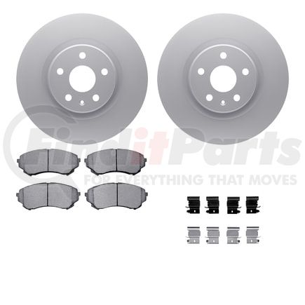 Dynamic Friction Company 4612-46010 Geospec Rotors with 5000 Euro Ceramic Brake Pads includes Hardware