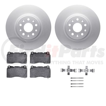 Dynamic Friction Company 4612-46015 Geospec Rotors with 5000 Euro Ceramic Brake Pads includes Hardware