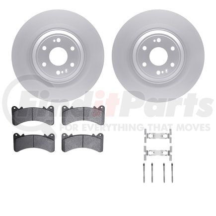 Dynamic Friction Company 4612-47014 Geospec Rotors with 5000 Euro Ceramic Brake Pads includes Hardware