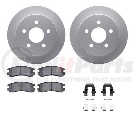 Dynamic Friction Company 4612-52000 Geospec Rotors with 5000 Euro Ceramic Brake Pads includes Hardware