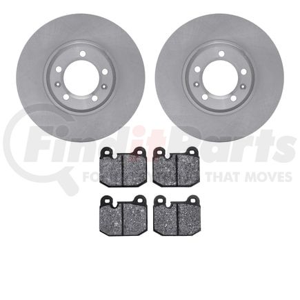 Dynamic Friction Company 6502-16015 DFC Brake Rotor with 5000 Advanced Brake Pads