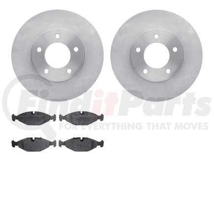 Dynamic Friction Company 6502-20070 DFC Brake Rotor with 5000 Advanced Brake Pads