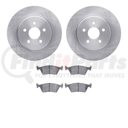 Dynamic Friction Company 6502-40100 DFC Brake Rotor with 5000 Advanced Brake Pads