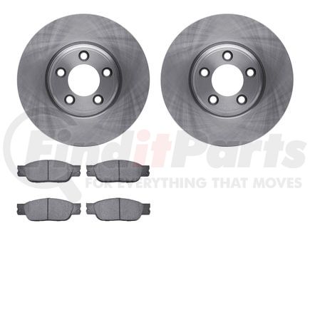 Dynamic Friction Company 6502-54370 DFC Brake Rotor with 5000 Advanced Brake Pads
