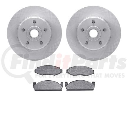 Dynamic Friction Company 6502-55052 DFC Brake Rotor with 5000 Advanced Brake Pads