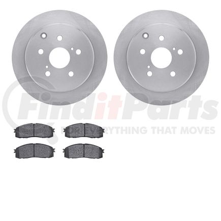 Dynamic Friction Company 6502-76534 DFC Brake Rotor with 5000 Advanced Brake Pads