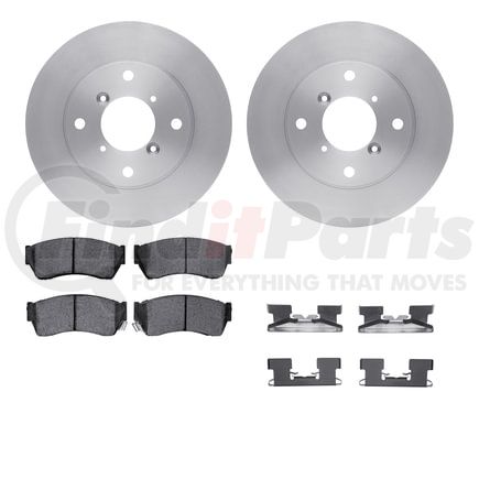 Dynamic Friction Company 6512-01017 Brake Rotor with 5000 Brake Pads and Hardware Kit