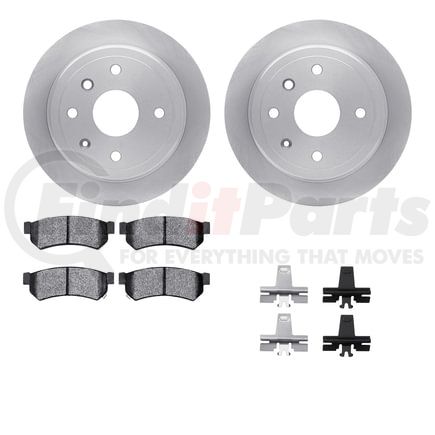 Dynamic Friction Company 6512-01059 Brake Rotor with 5000 Brake Pads and Hardware Kit