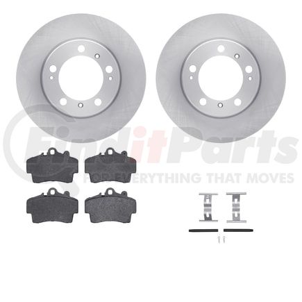 Dynamic Friction Company 6512-02055 Brake Rotor with 5000 Brake Pads and Hardware Kit