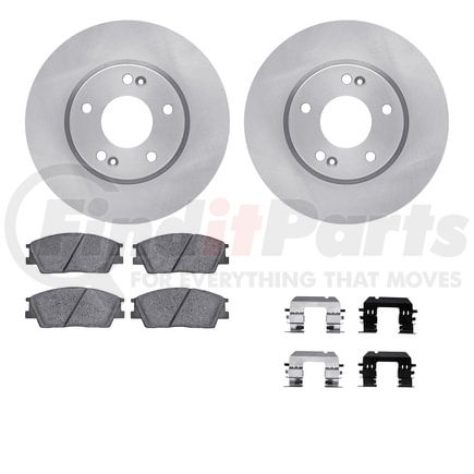 Dynamic Friction Company 6512-03000 Rotors with 5000 Advanced Brake Pads includes Hardware