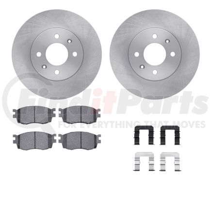 Dynamic Friction Company 6512-03099 Brake Rotor with 5000 Brake Pads and Hardware Kit