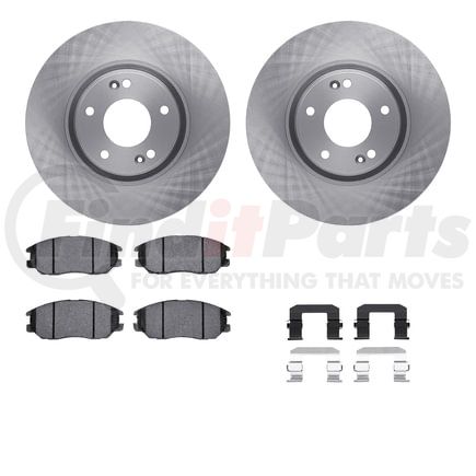 Dynamic Friction Company 6512-03211 Brake Rotor with 5000 Brake Pads and Hardware Kit