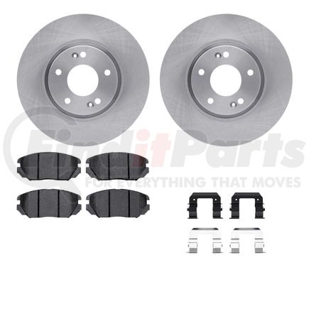 Dynamic Friction Company 6512-03235 Brake Rotor with 5000 Brake Pads and Hardware Kit